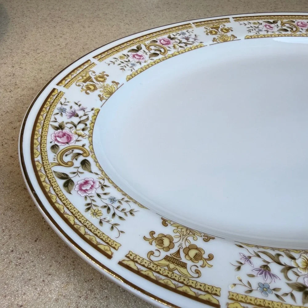 VTG Wallace Heritage Daphne Oval Serving Platter 14